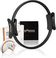 RitFit Pilates Ring - Premium Power Resistance Full Body Toning Fitness Circle - with Carrying Bag and Bonus eBook
