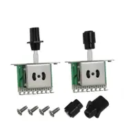 FLEOR 2x 3-Way Pickup Selector Toggle Switch with 2 Tips for TL Style Guitar