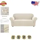 Biscotti Beige Oversized Sofa Cover with Strong Elastic for Modern Living Rooms