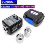 1/2" Digital Torque Wrench 2-220NM Adjustable Adapter Drive Microtorque Tool