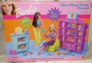 Vintage Mattel 2001 Barbie Chic Shoe Store Playset New