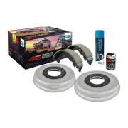 Bendix Ultimate 4WD Rear Brake Drum Upgrade Kit for Isuzu D-Max TFR TFS 3.0L