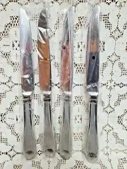 Oneida Satin Garnet Dinner Knives 9 5/8" Stainless Steel 18/10 New Set of 4