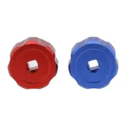 Knob Handles Replacement Gauges Hardware Manifold Gauges Knob Red + Blue