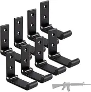 DeYoungArbeit Gun Rack Wall Mount Gun Racks Folding Shotgun Hooks Hangers Scratchproof with Soft Padding -Excellent for Indoor Hanging, Display, or Storing Any Gun, Sword, and Bow