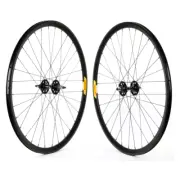 Velocity Deep V Track 700c Wheelset Black Fixed Gear Sealed Bearing 32H DT Swiss