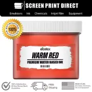 Ecotex® WARM RED - Premium Water Based Ink for Screen Printing - ALL SIZES