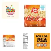 All in One Popcorn Kit, Portion Packets with Kernels, Oil and Salt for Movie ...