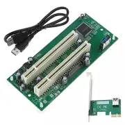 PCI-Express To PCI Adapter Card Pcie To X16 Slot Expansion Card with USB Cable
