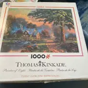 THOMAS KINKADE “Painter Of Light” 1000 Pc COMPLETE Sealed JIGSAW PUZZLE #3310-36