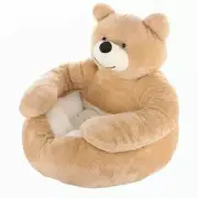 Semi-Enclosed Bear Pet Dog Bed Ultra Soft Bed Detachable Plush Puppy Bed Warm