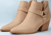 Dv Dolce Vita Women's Sand Kramer Harness Ankle Heel Booties Size 6.5 NWB