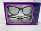 NEW Betsey Johnson+ 1.50 2 PAIRS Reading Glasses Pink Tort & Black Readers NIB