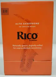 RICO TRADITIONAL ALTO SAX REEDS, 50 COUNT PACKAGE, STRENGTH #2