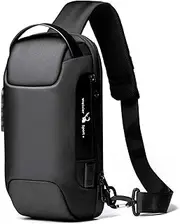 [WTKUOUC] Sling Bag for Men Anti Theft Waterproof Crossbody Backpack Travel Shoulder Men's Chest Bag with USB Charging Port By WTKUO