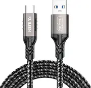 Extra Long 5 m USB-A to USB-C 5Gbps High Speed Video Data Transfer Cable,Nylon Braided Type C Cord Fast Charger for Apple iPhone 16/15, iPad, Samsung Galaxy, Tablets, Laptops,USB3.0/3.1 Gen 1