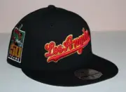 LOS ANGELES LA DODGERS Cap Mitchell & Ness Fitted Hat 2001 TOPPS Size 7 1/8 *7J