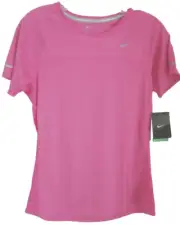 NEW! NIKE [M] Women's Miler REFLECTIVE Running/Gym/Yoga Shirt-Purple 506314-554