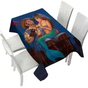 The Proposal Funny Cool Pirate and Mermaid Tablecloth