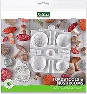 Katy Sue Designs Flower Pro Toadstools & Mushrooms Silicone Mould & Veiner for Cake Decorating & Crafts (by Chef Nicholas Lodge for)