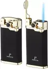 PIPITA Torch Lighter 2 Pack Single Jet Flame Refillable Butane Torch Lighters Ga