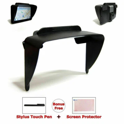 7" Clip-on Visor Sun Shade Sunshade For Magellan RoadMate RV9145-LM GPS