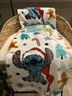 Disney Stitch Christmas Plush Throw Blanket NWT