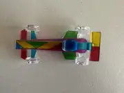 Hand-Painted Murano Glass Formula One Car