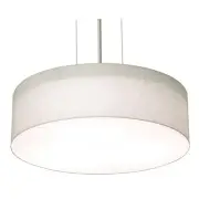 AFX ANP1214LAJUD Anton 12"W LED Pendant - Satin Nickel / Linen White