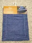 Our Table Table Runner Locklin Blue 14” X 72” 52% Linen/48% Cotton Machine Wash