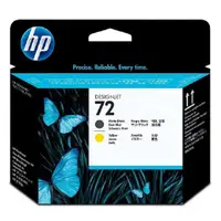 在飛比找PChome24h購物優惠-HP 72 原廠消光黑與黃色噴頭(繪圖機噴頭) C9384A