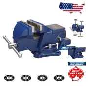 Multi-Functional 4" Jaw Width Cast Iron Bench Vise - Ideal for DIY Projects