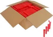 (300) Pre-Roll Tubes - Red 109mm King Size Herbs Storage Meds Spices #PRT109TR
