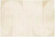 Washable Rugs for Living Room - Brown Abstract Geometry,200 X 300 cm Soft Short Pile Area Rugs for Bedroom Dining Room Carpet for Office