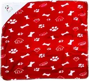 Christmas Dog Blanket Luxury Soft Fleece Material Warm Dog Blanket Lightweight Machine Washable Pet Blanket for Pet Bed Travel Multiple Uses (76 x 72cm) Sold by Zinnia