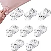 Bed Sheet Clips - 8PC Duvet Clips | Portable Bed Sheet Grippers with Elastic Buckle | Needle- Comforter Holder Fasteners Clamp Duvet Ties for Clothes, Quilts, Curtains, Duvet Covers
