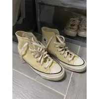 在飛比找蝦皮購物優惠-Converse 1970 帆布鞋 高筒 暖黃 黃 淡黃 奶