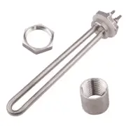 Immersion Water Heater Thread Electric Heating Tubular 12-24V 100-900Q 1Inch