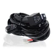 Offroad Driving 300W Light Bar Wiring Harness With Fuse Dc 14V 40 Amp Relay On/Off Switch