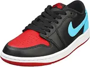 [Nike] Jordan 1 Low OG Women Black/DK Powder Blue-Gym Red CZ0775-046 7.5