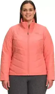 NEW THE NORTH FACE Zip-Front Tamburello Jacket Women's Sz M Coral peach