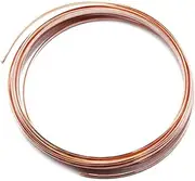 99.5% Pure Copper Wire Round Bare Copper Wire,9 Gauge Jewelry Making Beading Floral Craft Wire (Length 3.28Ft)
