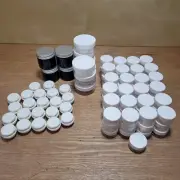 Small Variety Plastic JARS 106 Containers Screw Lids Pot Craft Deco Jars Storage