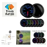 Tinted 7 Color 300 F Oil Temperature Gauge Kit - Includes Electronic Sensor -...