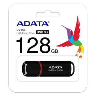 《log》ADATA 隨身碟 威剛隨身碟 UV150 128G 128GB USB3.2 隨身碟 行動碟 黑色 USB碟