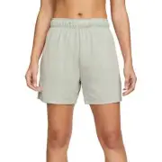 Nike Women's 2XL Attack Dri-FIT Fitness Mid-Rise 5" Unlined Shorts in Iron Ore