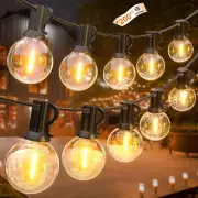 GLUROO 200FT(100FT*2PC) Outdoor String Lights, G40 LED Patio Lights with 100+...
