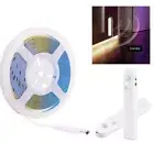 PIR Motion Sensor COB LED Strip Light Cabinet Closet Wardrobe Battery tape lamp