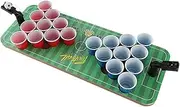 Tabletop Beer Po Ng Set, Adult Party Games, Beer Po-ng Mug Set, Portable Design, Reusable, 52x19.5cm/20.47x7.68 Inches, for Kids Men Birthday Yard Bar Bachelor Cookout College Activities