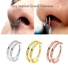 G23 Titanium Nose Ring clicker Hoop Septum tragus Cartilage Earring Piercing Bod